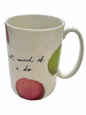 Kate Spade Lenox Snap Happy Macaron Mug 12oz “Don’t Mind If I Do” Porcelain